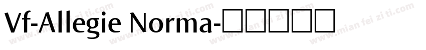 Vf-Allegie Norma字体转换